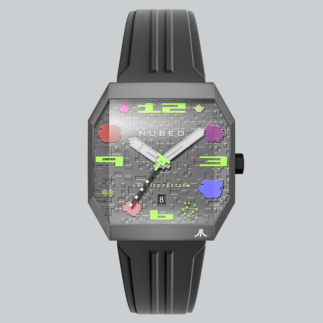 NUBEO x Atari Asteroids 2600 Automatic Timepiece - Cosmic Void