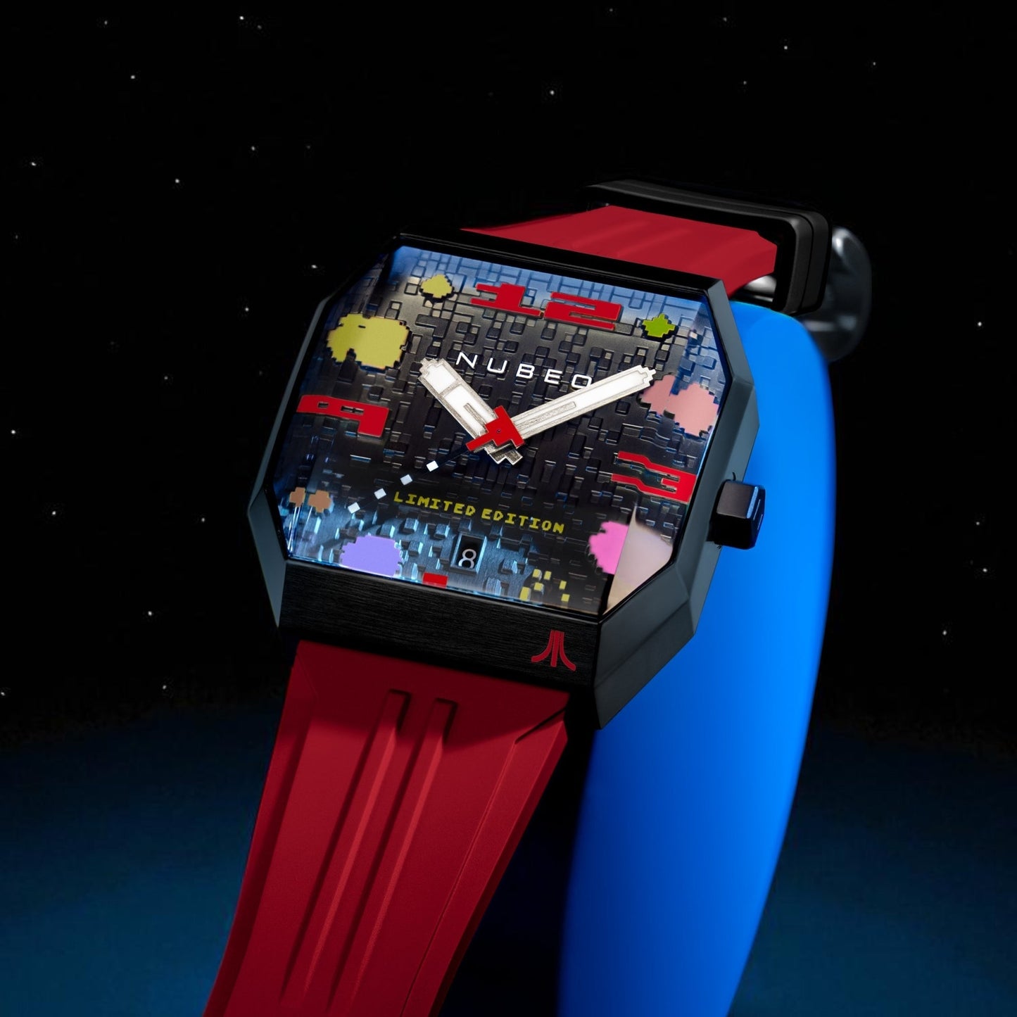 NUBEO x Atari Asteroids 2600 Automatic Timepiece - Fireball Fury