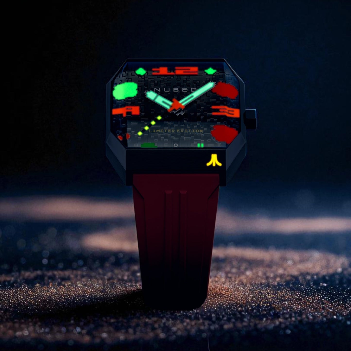 NUBEO x Atari Asteroids 2600 Automatic Timepiece - Fireball Fury