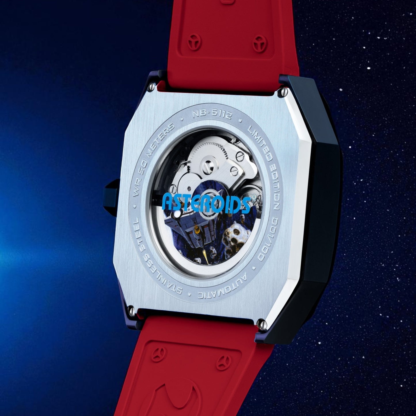 NUBEO x Atari Asteroids 2600 Automatic Timepiece - Fireball Fury