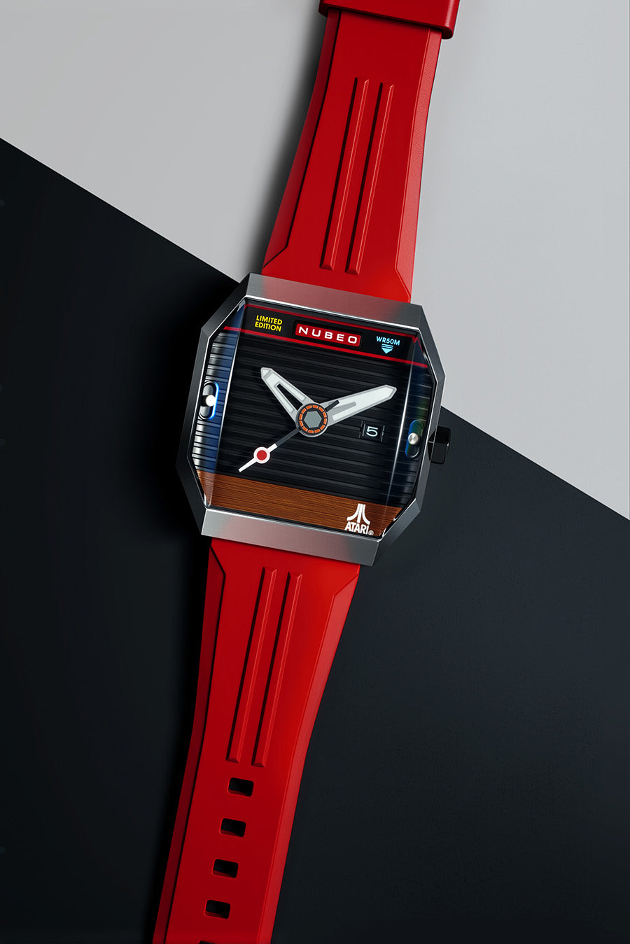 NUBEO x Atari Watch - Console Automatic Atari 2600 - Radiant Ruby