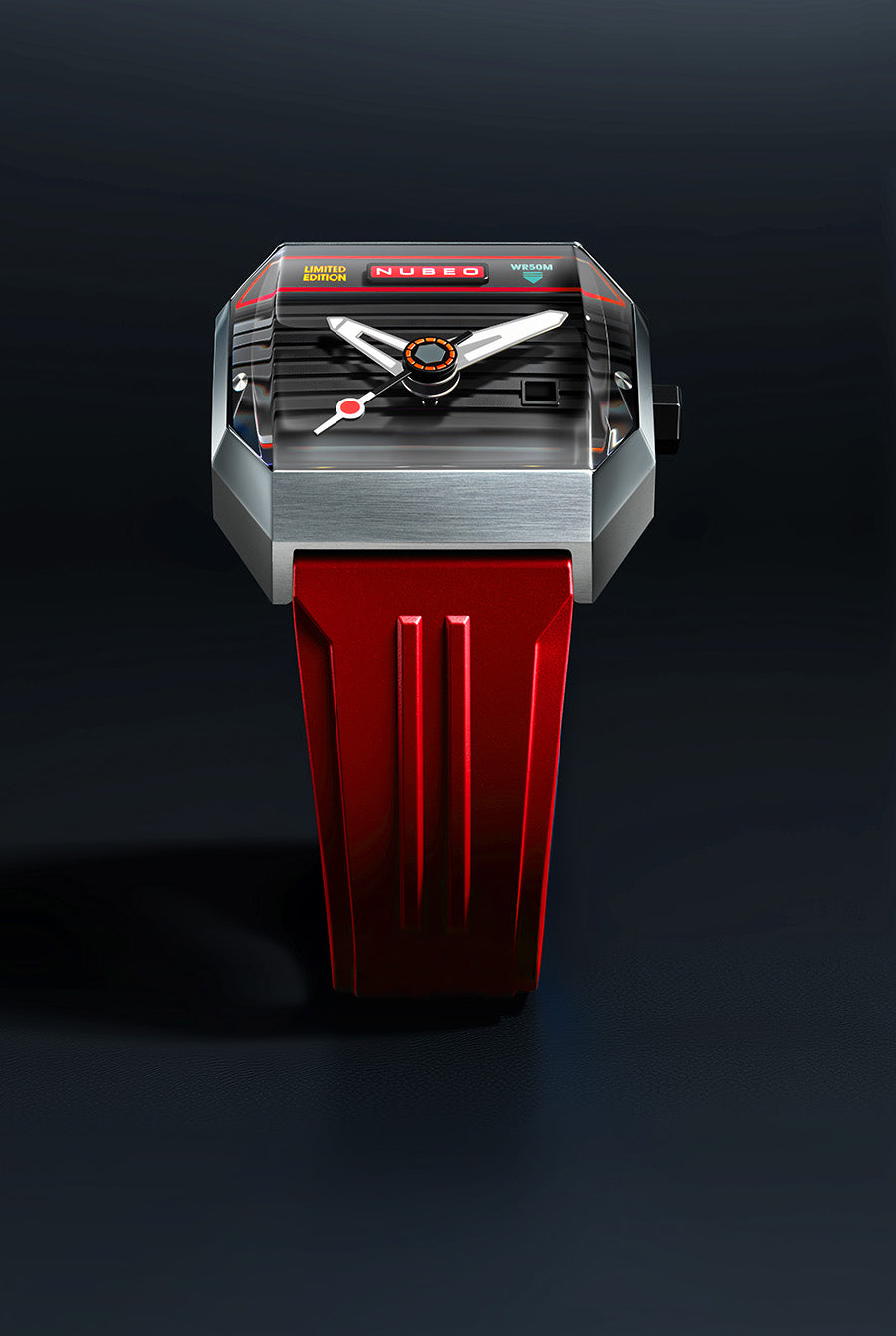 NUBEO x Atari Watch - Console Automatic Atari 2600 - Radiant Ruby