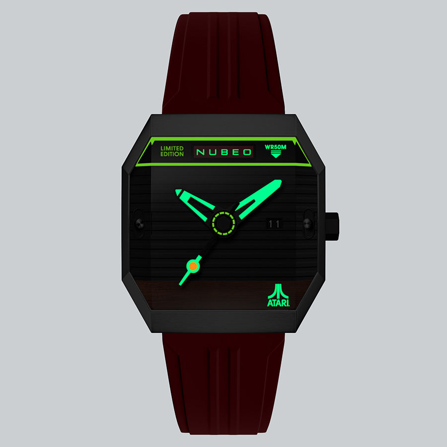 NUBEO x Atari Watch - Console Automatic Atari 2600 - Radiant Ruby
