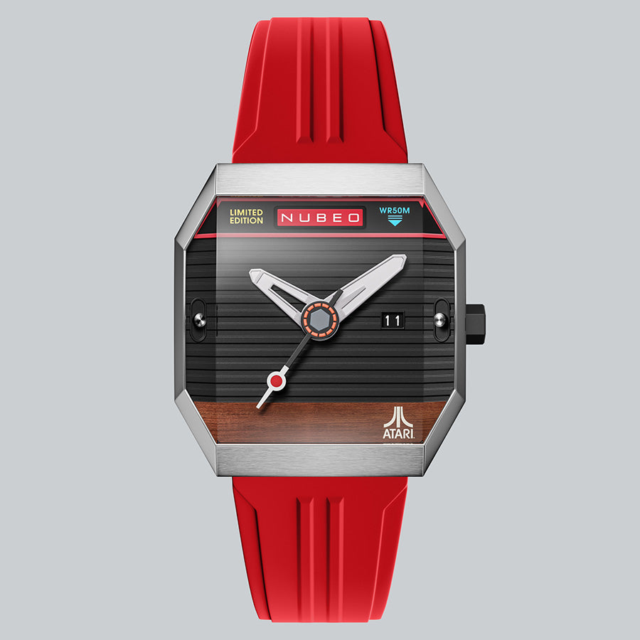 NUBEO x Atari Watch - Console Automatic Atari 2600 - Radiant Ruby