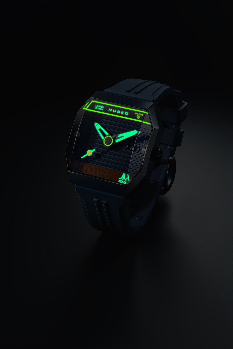 NUBEO x Atari Watch - Console Automatic Atari 2600 - Binary Blue