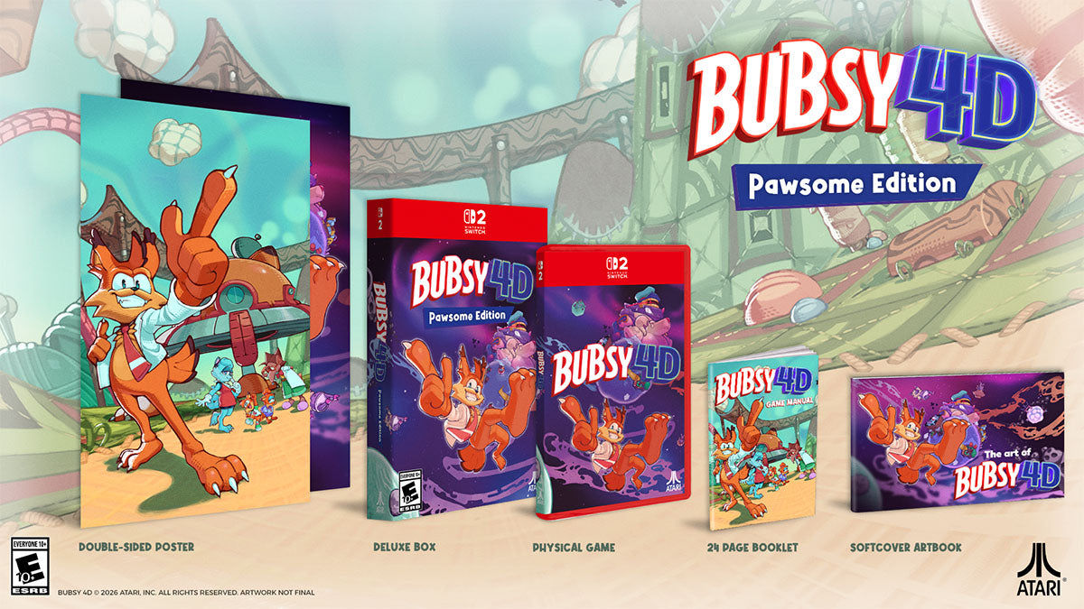 Bubsy 4D Pawsome Edition collectibles