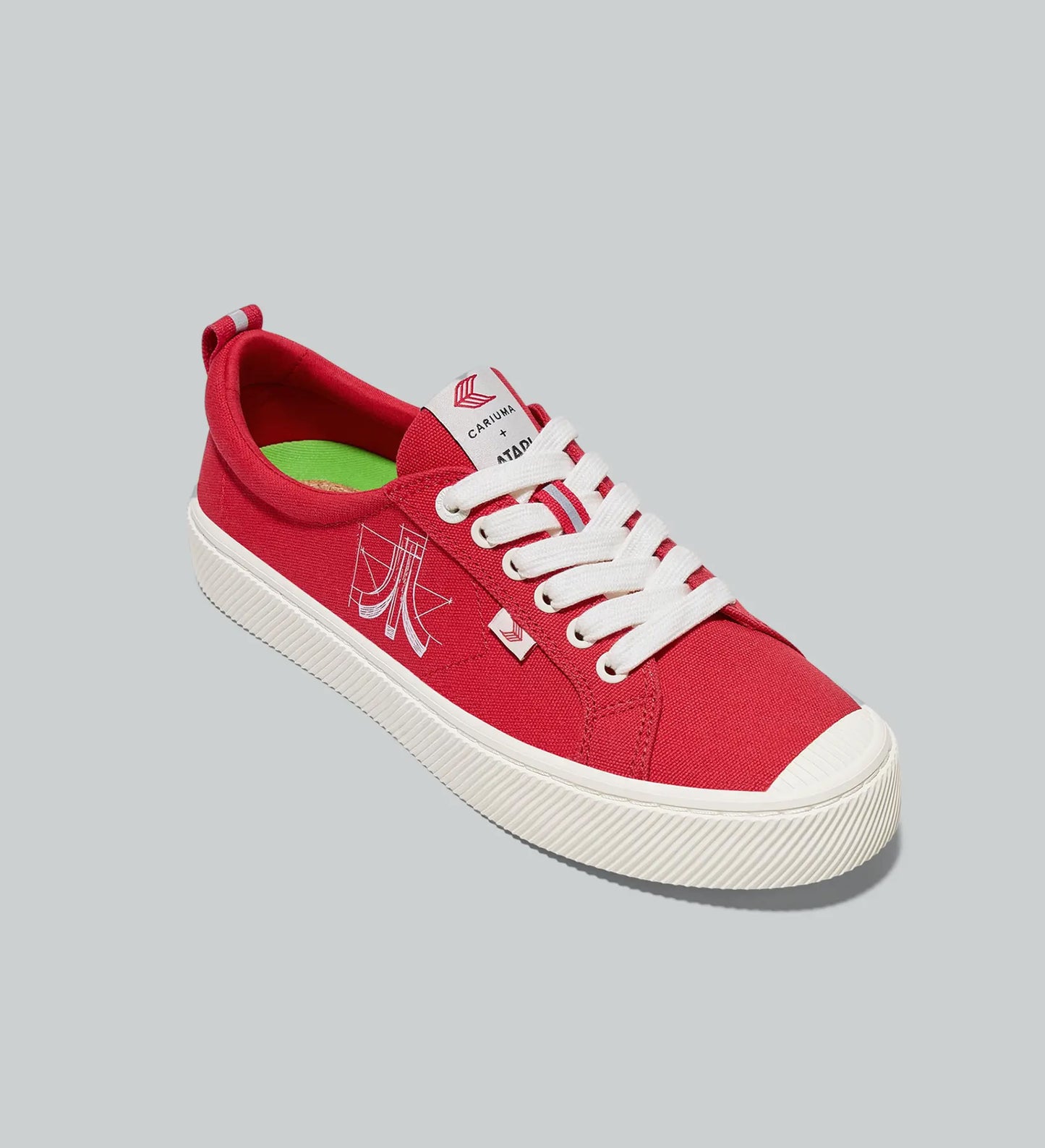 Cariuma x Atari OCA Red Canvas Sneaker - Women