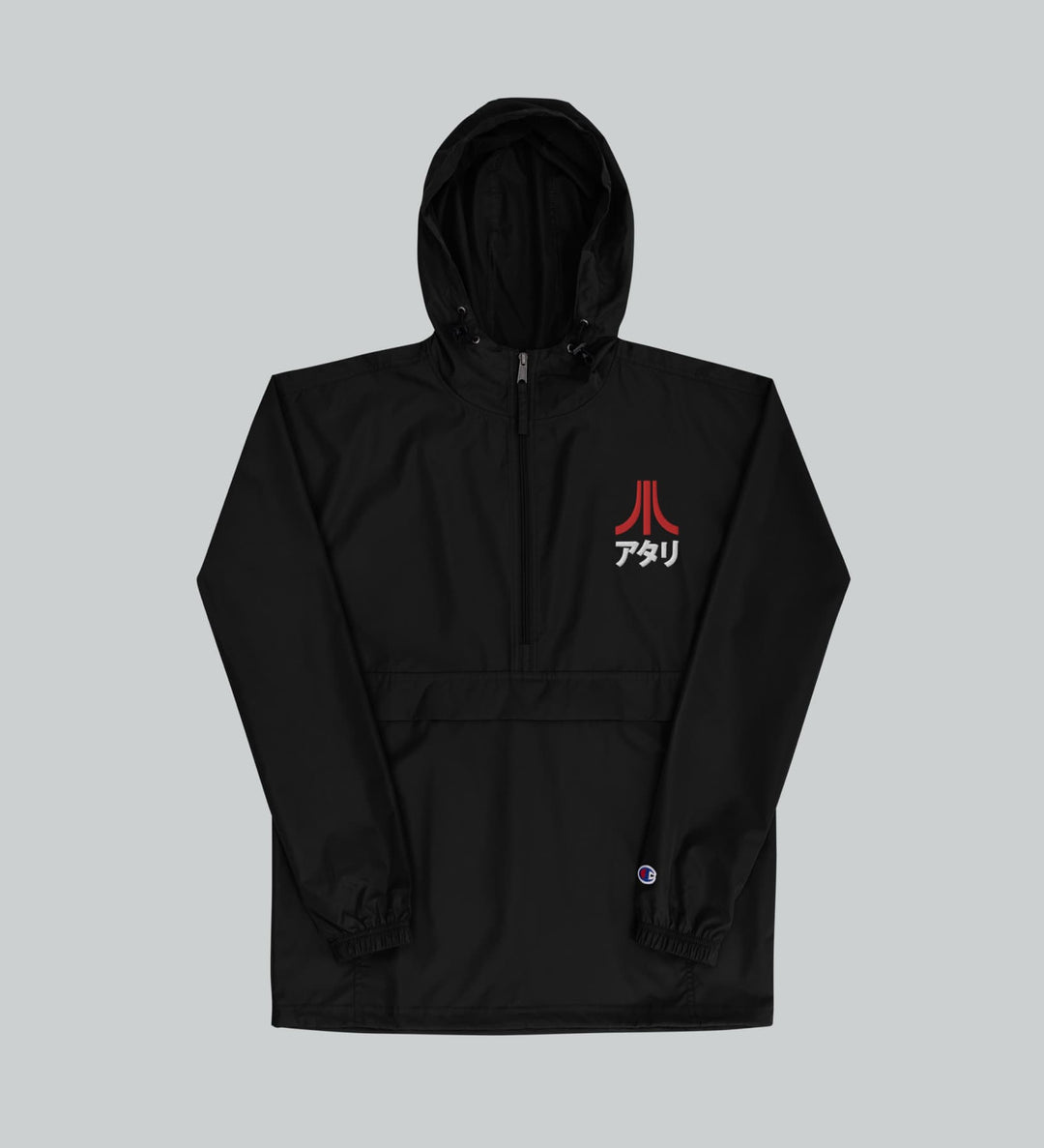 Katakana Half-Zip Windbreaker