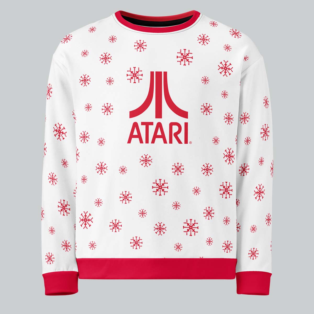 Festive Fuji Sweatshirt in Snowflake White