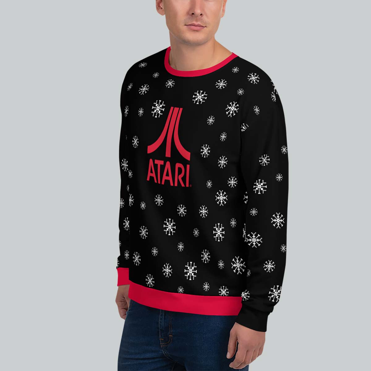 Festive Fuji Sweatshirt in Snowflake Black