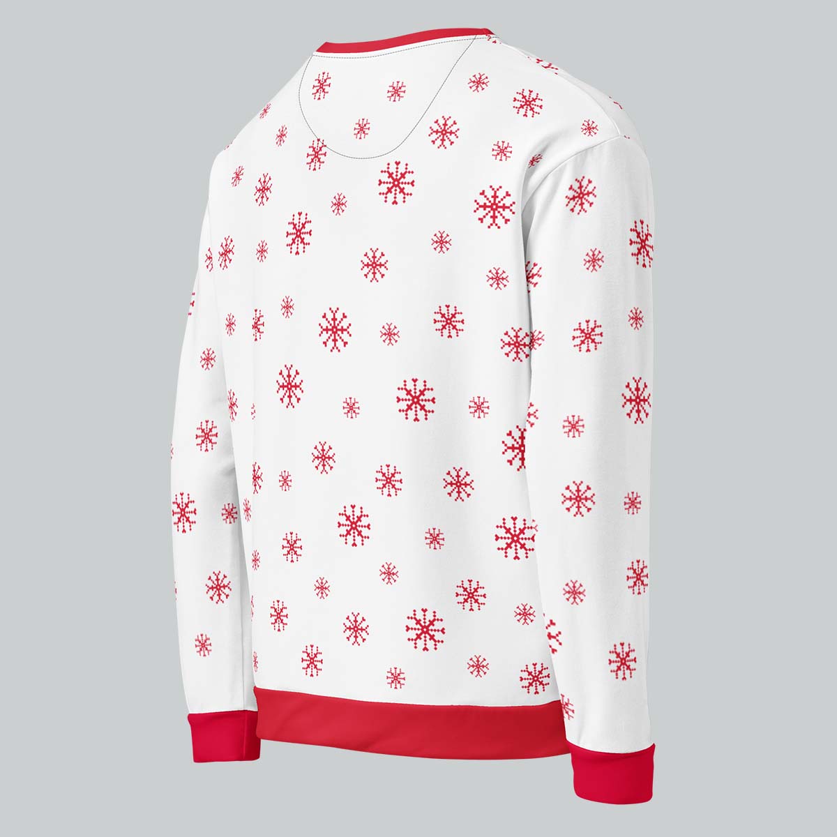 Festive Fuji Sweatshirt in Snowflake White