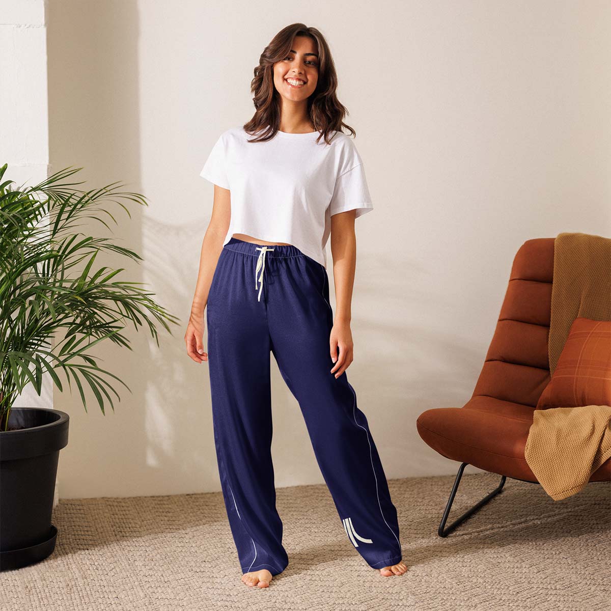 Stitch Effect Fuji Pajama Bottom