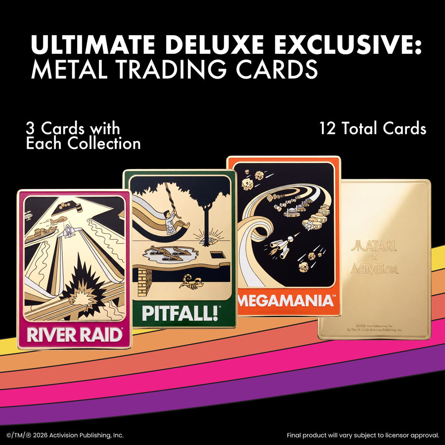 12 EXCLUSIVE METAL TRADING CARDS