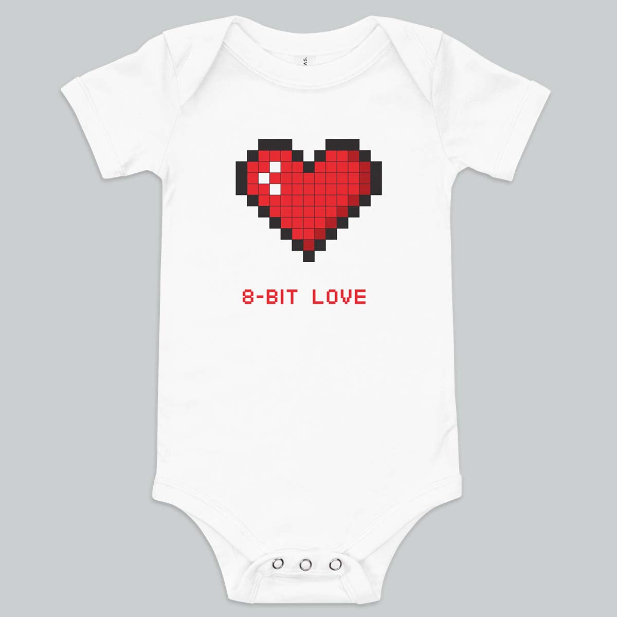 8-Bit Love Baby Onesie