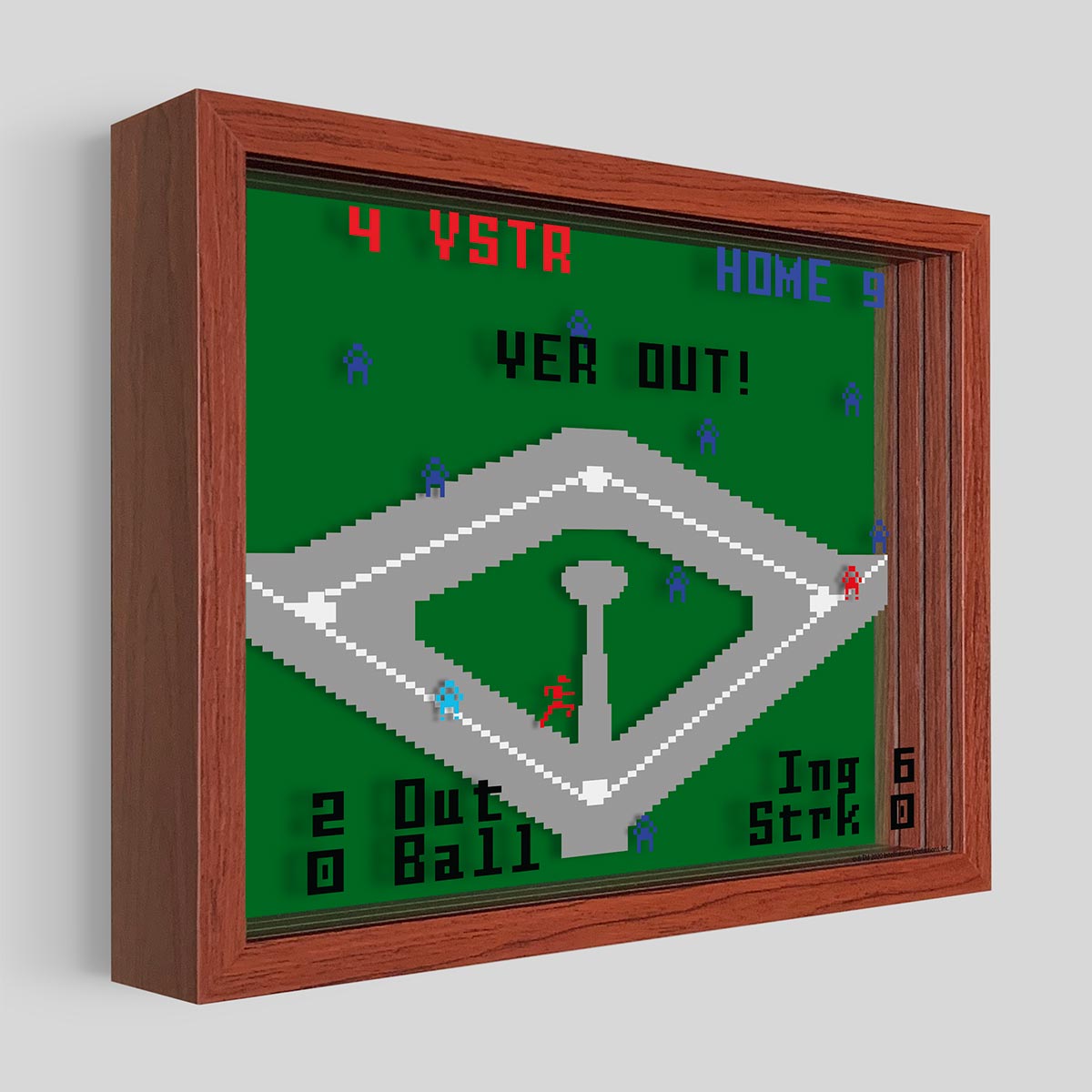 Baseball Shadowbox Art