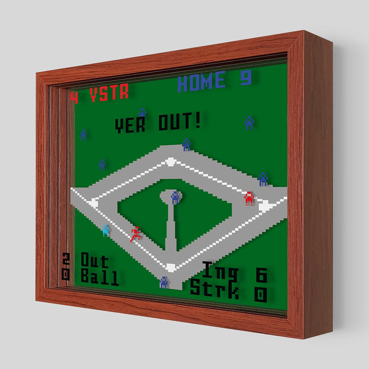 Baseball Shadowbox Art