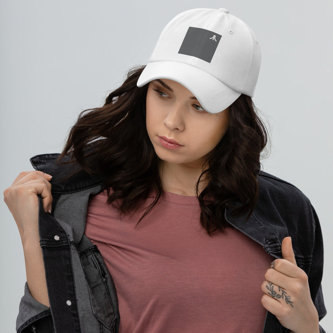 Gray Fuji Block Dad Hat