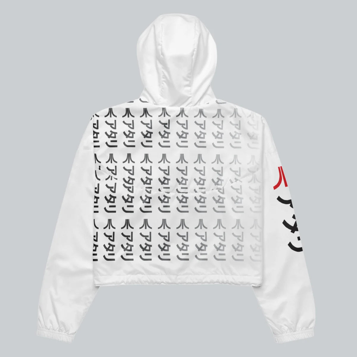 Katakana Cropped Windbreaker