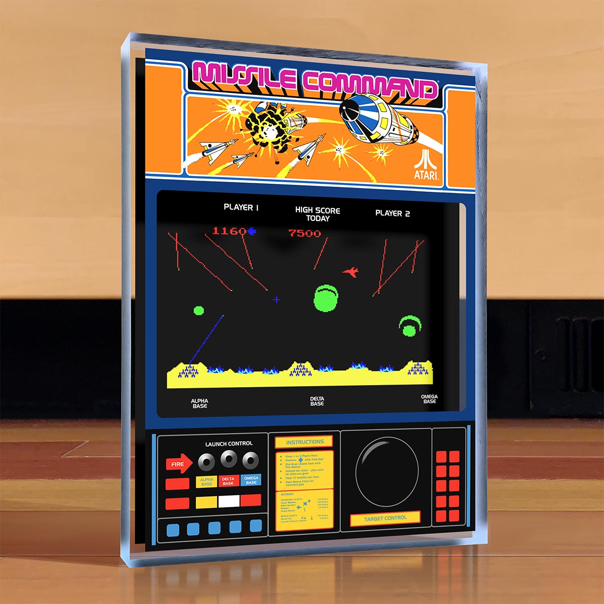 Atari Missile Command 1/6スケール ミニチュア Missile Command x RepliCade Scaled Replica by New Wave Toys LLC