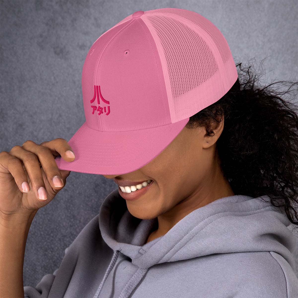 Atari Katakana Mesh Hat