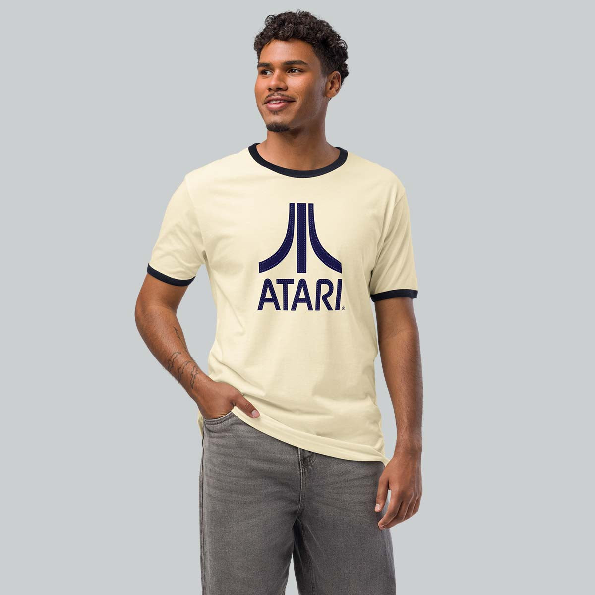 Stitch Effect Atari Ringer Tee – Atari®