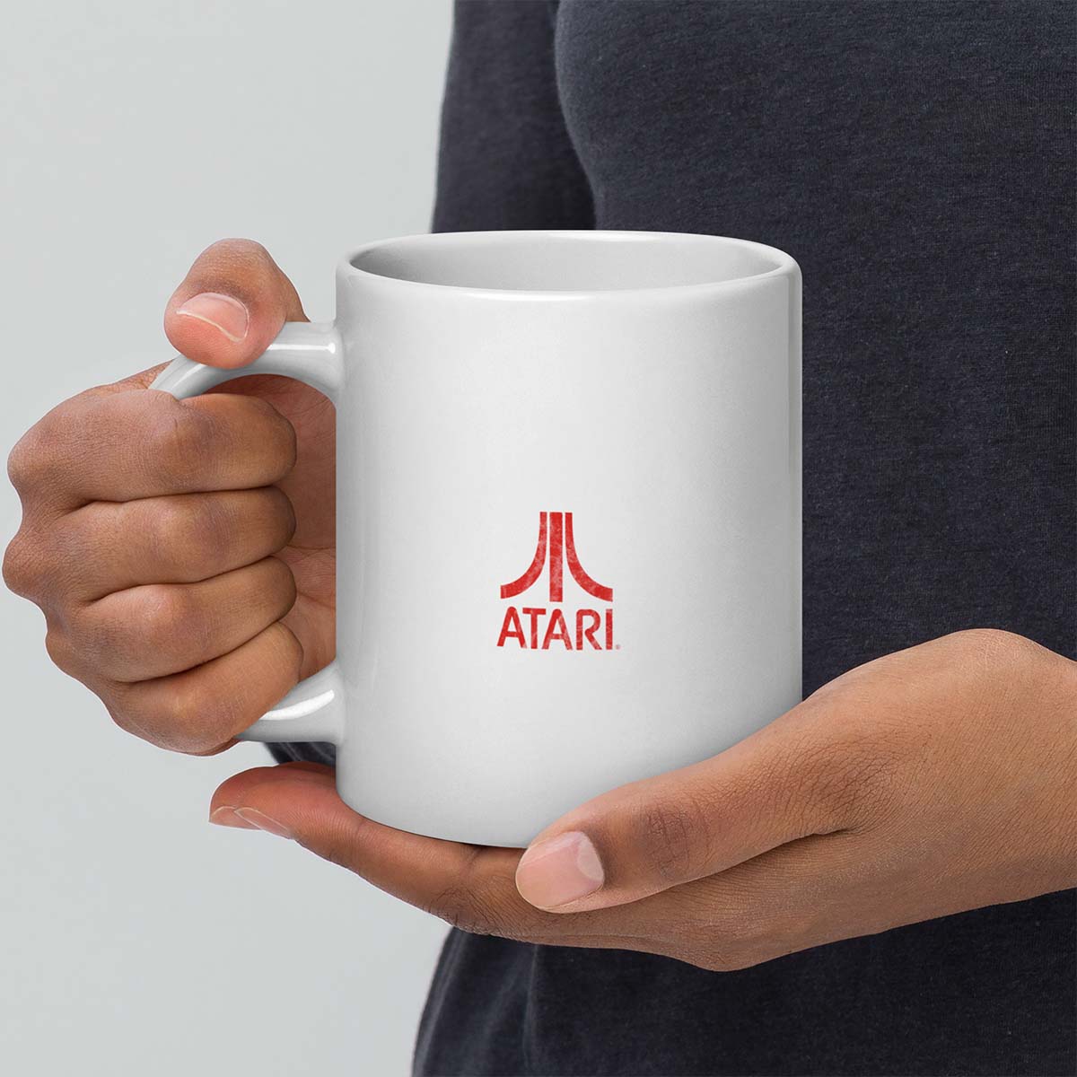 White Atari Mug