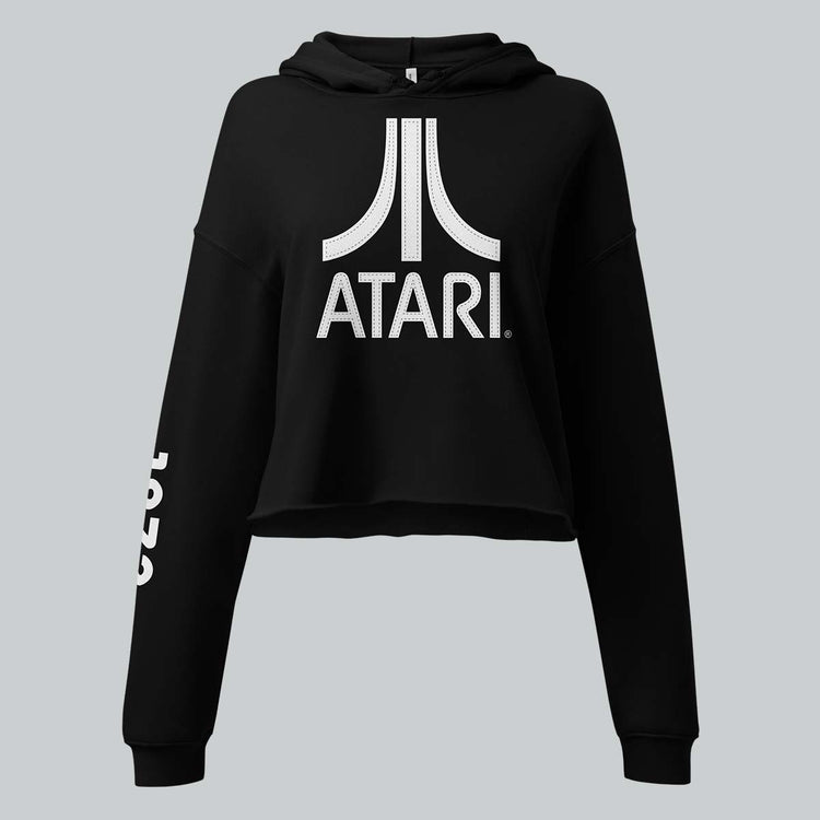 Stitch Effect Atari Cropped Sweatshirt
