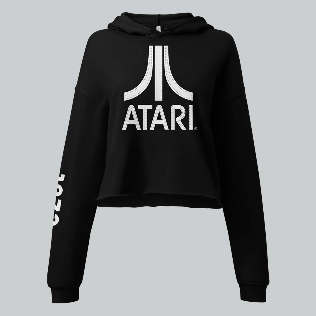 Stitch Effect Atari Cropped Sweatshirt