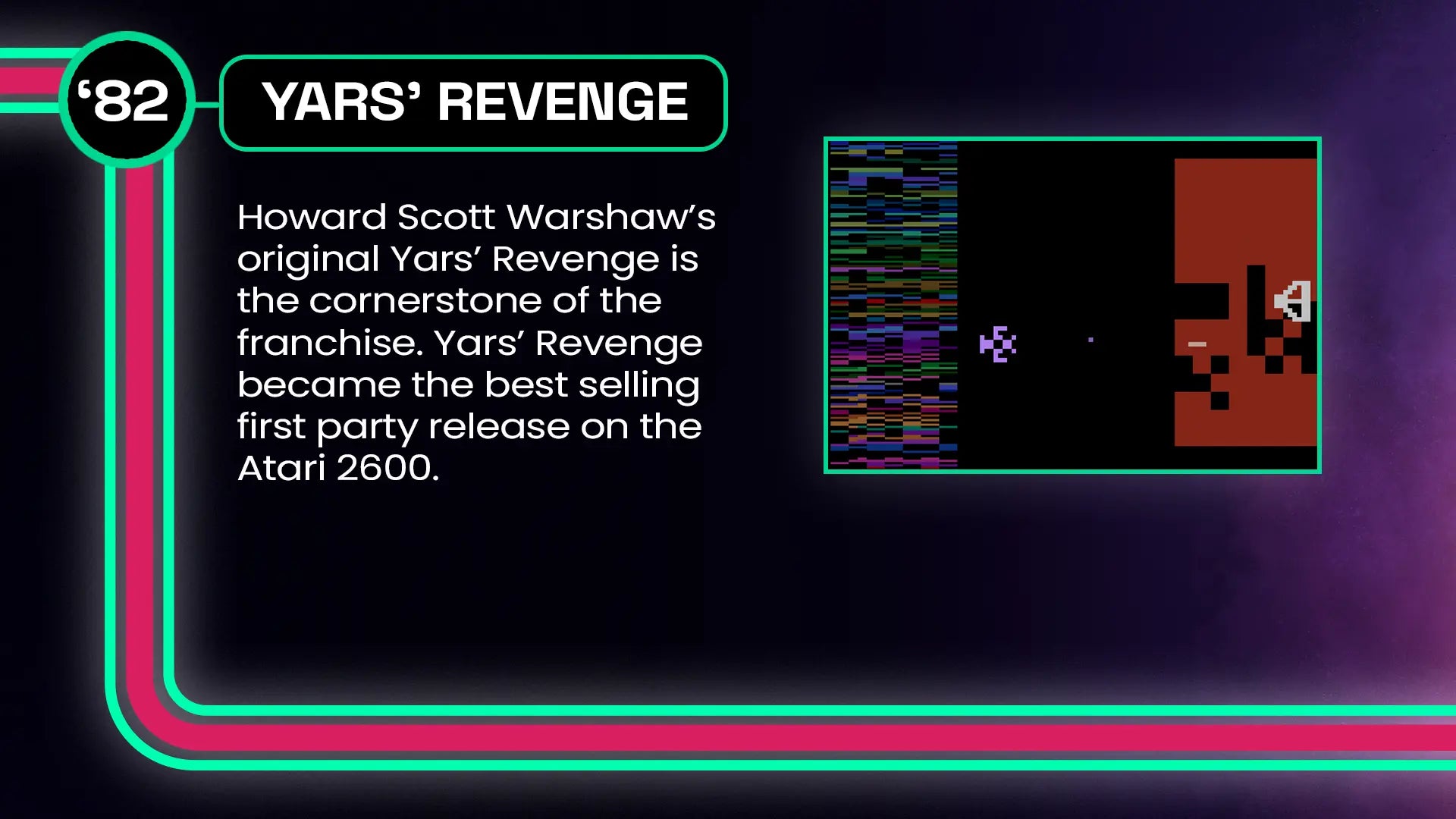 Jeu Atari 2600 Yars' Revenge en loose version PAL (N°8100S Jeu Atari 2600 Yars' Revenge en loose version PAL (N°8100S