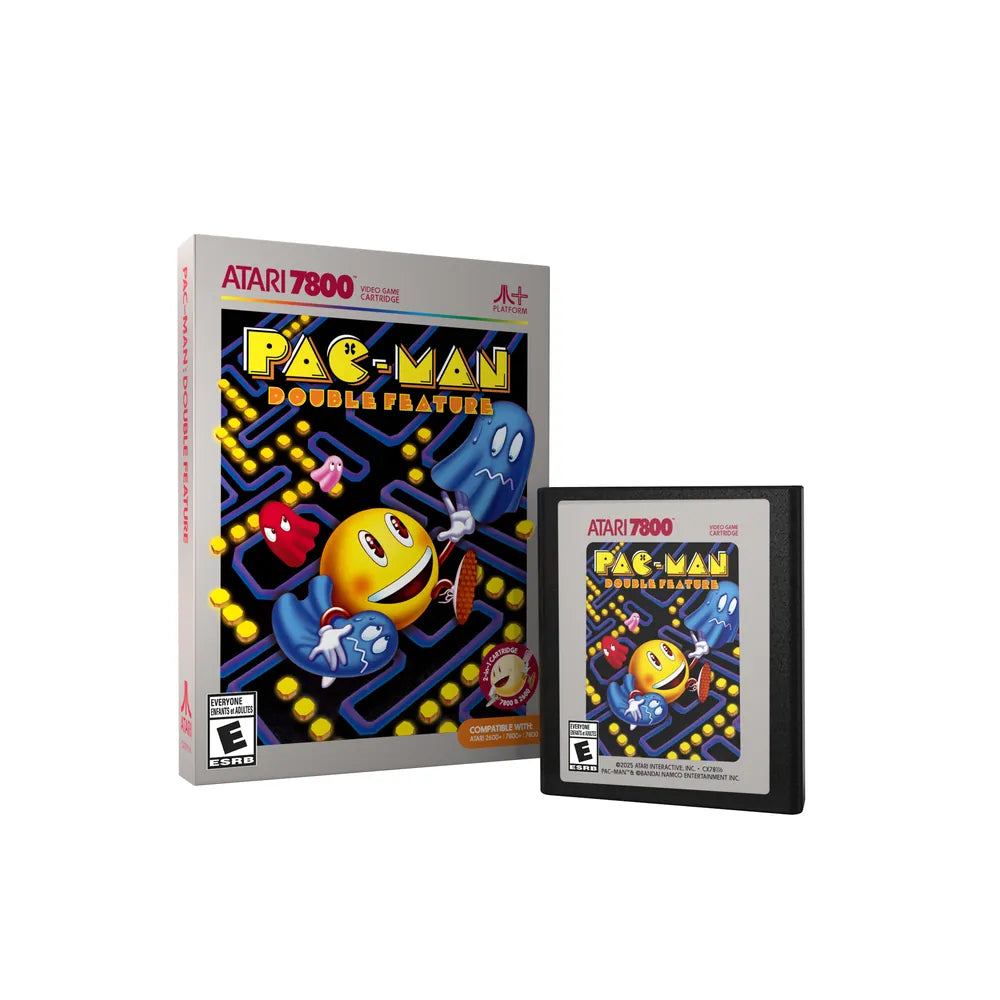 PAC-MAN: Double Feature 7800 box and cartridge