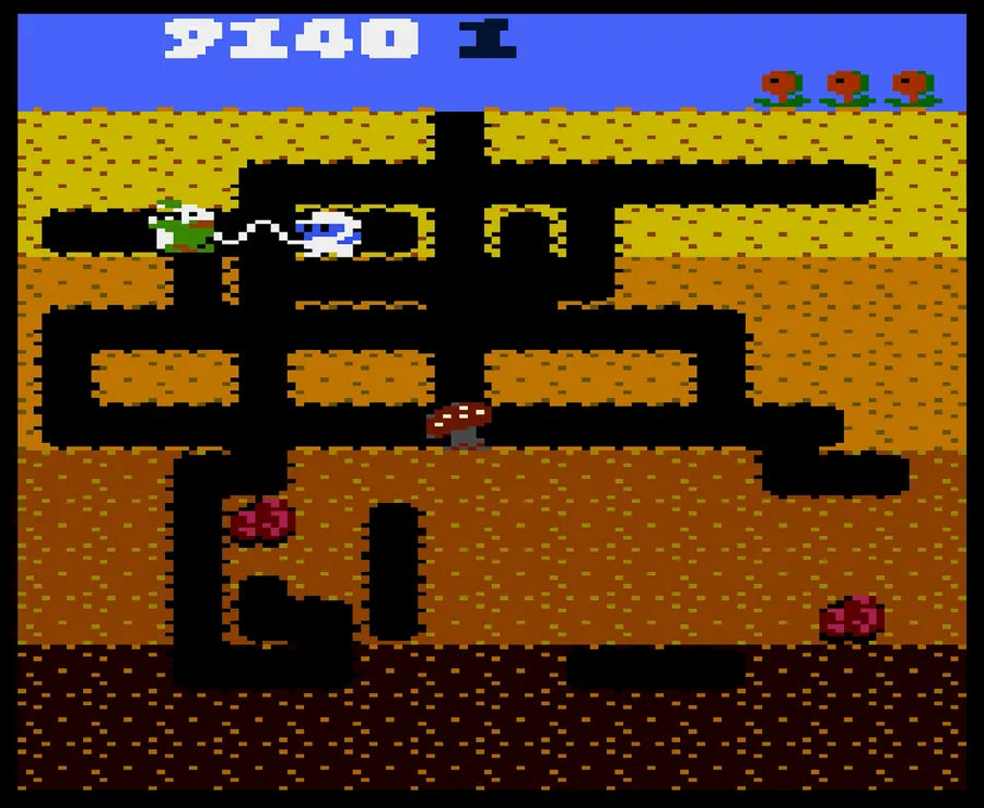 DIG DUG 7800 gameplay screenshot