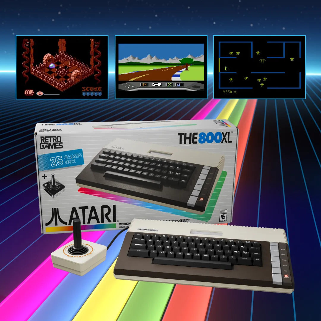 THE 800XL: Atari 8-bit computer recreation with THECXSTICK joystick